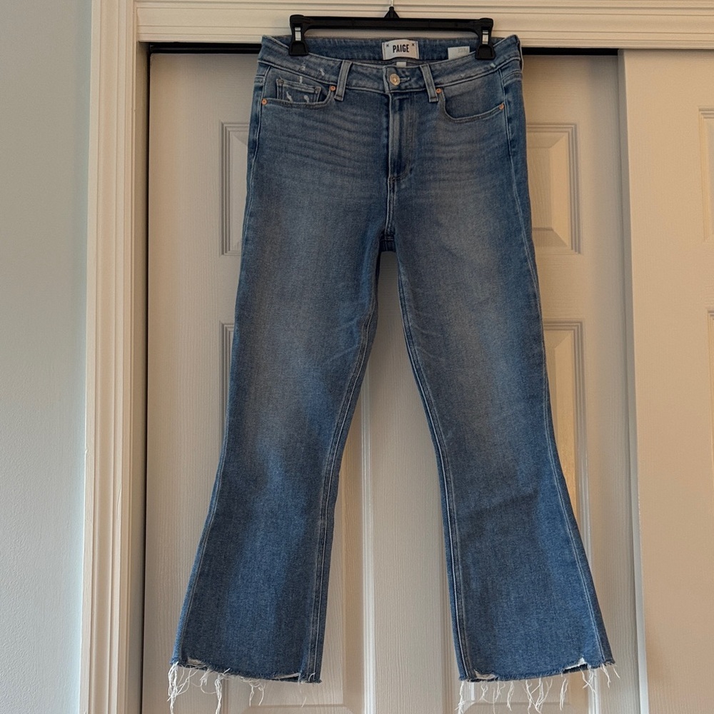 PAIGE Colette Crop Flare Denim Jeans